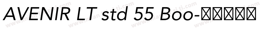 AVENIR LT std 55 Boo字体转换